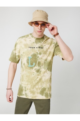 Oversize Fit Erkek Tshirt K.kol Haki