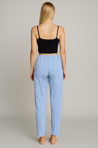 Pemilo Kadın Kalp Desenli Milan Tek Alt Mavi