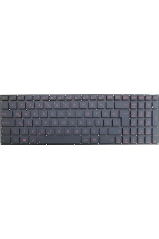 Asus Uyumlu X550V, A550CC, F550DP Klavye (Kırmızı Tuş)
