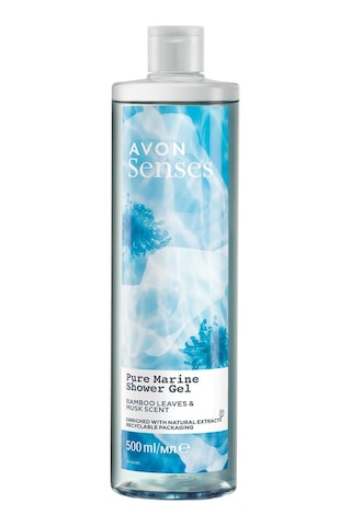 Avon Senses Pure Marine Bambu Yaprağı ve Misk Kokulu Duş Jeli 500 ML