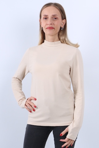 Parlingerie Kadın Boğazlı Parmak Detaylı Uzun Kollu Body Ten