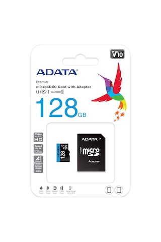 Adata 128GB Premier microSDXC Card with Adapter UHS-I Class10 V10 Hafıza Kartı