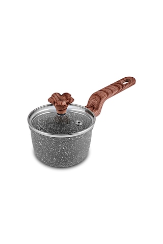 Emsan Dark Silver Biogranit Mini Sos Tenceresi 10 Cm gri
