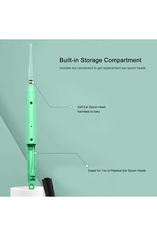 Mufunye Kulak Temizleme Aleti: Led Işıklı, Büyüteçli, Usb Şarjlı, Yumuşak Kaşık Başlıklı, Aile Kullanımı İçin Uygun