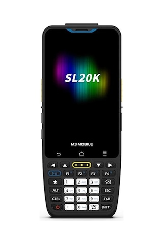 M3 Mobıle Sl20k X/w 2d Karekod Andr.13 4gb/64gb 13mp Wıfı+bluet. 4" Tuşlu Ekran El Terminali Kılıf+