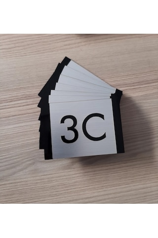 Modern Tasarım Kapı Ve Birim Numarası - Apartman, Ofis, Iç Mekan