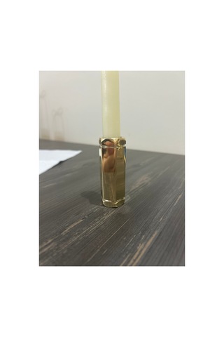 Masif Pirinç Mumluk Gold