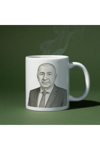 Applucky Ümit Özdağ Zafer Partisi Baskı Kupa Bardak Beyaz