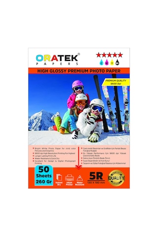 Canon Pixma G3572 Evertday Premium Parlak 13 x 18 CM Fotoğraf Kağıdı 260 G 50 Adet