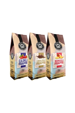 Oze Frappe Tanışma Seti Çilek 250 G + Çikolata 250 G + Mango 250 G