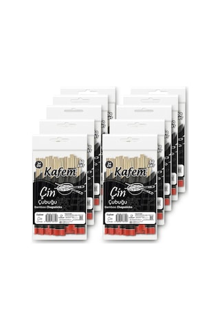 Bambu Çin Çubuğu (Chopsticks) 24 CM - 50 Çift x 10 Paket - Kafem