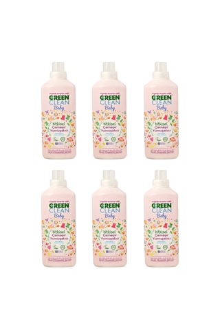 U Green Clean Baby Organik Lavanta Yağlı Bitkisel Çamaşır Yumuşatıcı 6 x 1 L