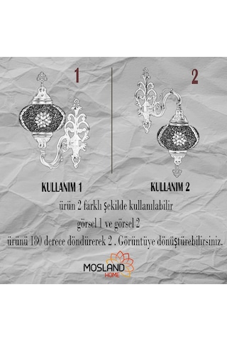 Dekoratif Mozaik Aplik El Yapımı Çok Renkli