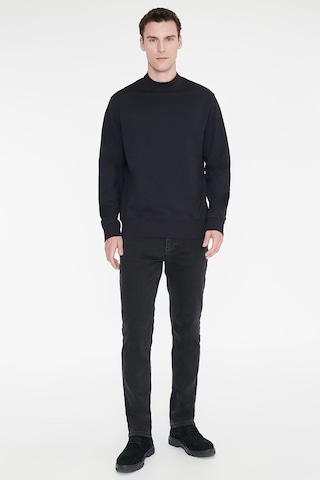 Ac&Co / Altınyıldız Classics Erkek Lacı Pamuklu Standart Fit Normal Kesim Yarım Balıkçı Yaka Sweatshirt