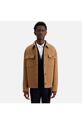 The Kooples Erkek Yün Karışımlı Kahverengi Ceket
