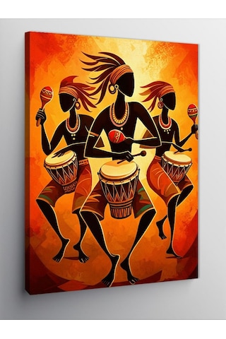 Kanvas Tablo Afrika Dans Ve Ritim Festivali 70cmx100cm