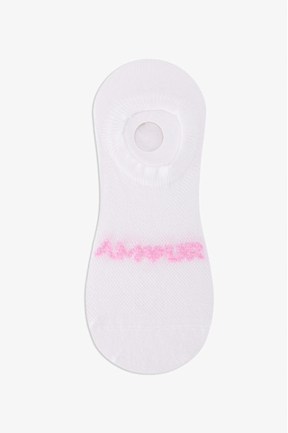 Penti 3 Çift Burun Dikişsiz Pamuklu Renkli Amour Slogan Desenli Sneaker Çorap