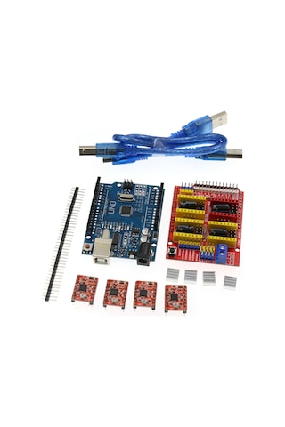 Kangvka "3d Yazıcı Ve Cnc Shield V3 Seti - Yüksek Performanslı 4988/8825 Step Motor Sürücülü"