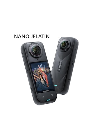 Insta360 X4 Air Aksiyon Kamera Uyumlu 2 Adet Şeffaf Ekran Koruyucu Nano Jelatin