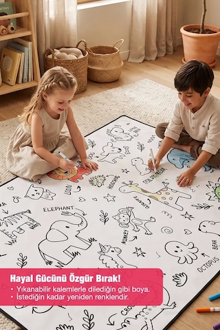 Emila Kids Oyun Halısı 100x150 CM