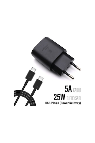 Type C Şarj Başlık Ve Kablo 25w Hızlı Subzero Sg47 25w Süper Hızlı Şarj