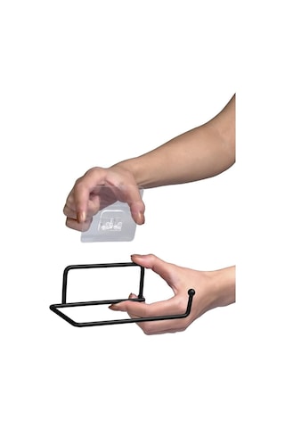 Okyanus Home Siyah Yapışkanlı Eko Magic Fix Sihirli Yapışkan Wc Kağıtlık