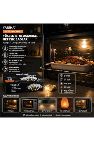 Ulbay Fırın Ampul 15w E14 Enerji Tasarruflu- 50'li Paket