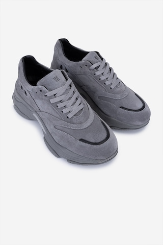 Valmenti Kadın Hakiki Deri Gri Sneakers & Spor Ayakkabı 154 3396 Bn Ayk Sk25-26 Grı Suet/syh Dr Gri