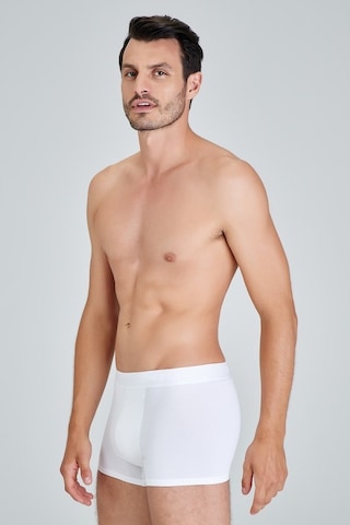 Kom Colin 2'Li Pamuklu Boxer Beyaz