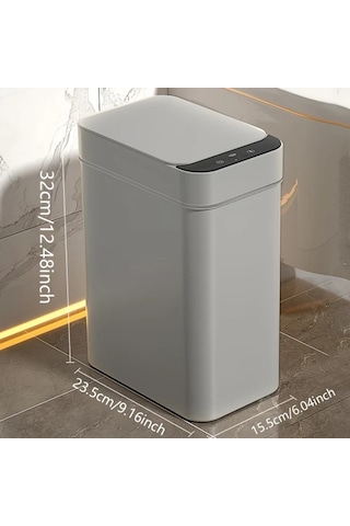 Honeybeeshop Akıllı Sensörlü Otomatik Çöp Kutusu 11l Beyaz Ev Ofis Mutfak İçin Dokunmasız