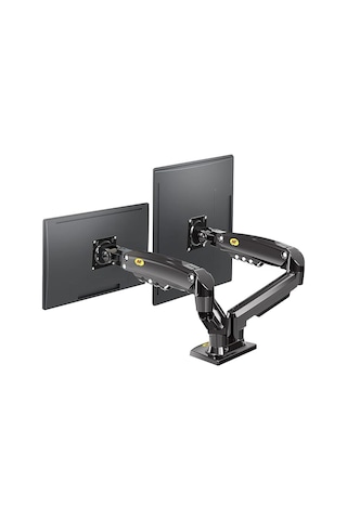 North Bayou Nb F160 17-27" Çift Kol 2-9 Kg Amortisörlü Monitör Standı