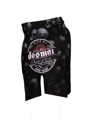Dosmai Dijital Baskılı Danger Kick Boks Spor Şort Siyah Fgs237