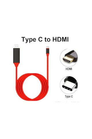S Line Type-c To Hdmı 4k Tv Ses Görüntü Kablosu Samsung S8 / S9 / S10 Uyumlu Hdmı Kablo Fhd34