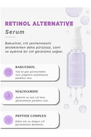 Botavee Retinol Alternatifi Bakuchiol Serum - Yaşlanma Karşıtı, Canlandırıcı Ve Aydınlatıcı Yüz Serumu - 30 Ml