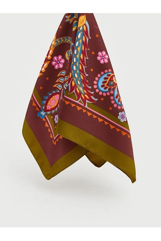 Lc Waikiki Kahverengi Desenli Kadın Bandana