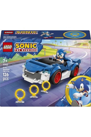 LEGO® Sonic the Hedgehog™ Sonic: Şimşek Araba 77117 – 7 Yaş Üzeri Çocuklar için Minifigür İçeren Oyuncak Yapım Seti (126 Parça)