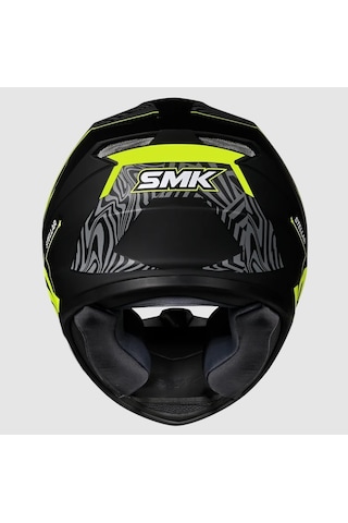 Smk Stellar-s01 Fury Kapalı Kask Ma264 Siyah Sarı