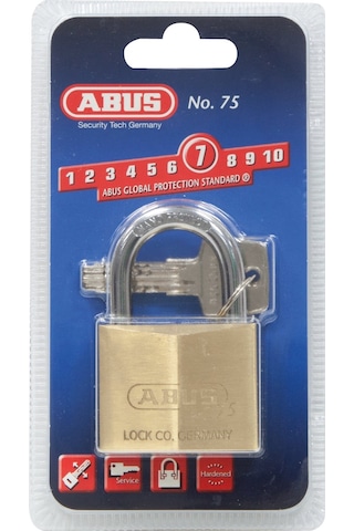 Abus Asma Kilit 75/50 Bilyalı Anahtarlı