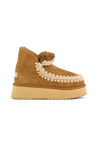 Bot Kar Kadın Mu.fw681000a Cog Mou Mini Eskimo Platform Boot Cognac Beyaz