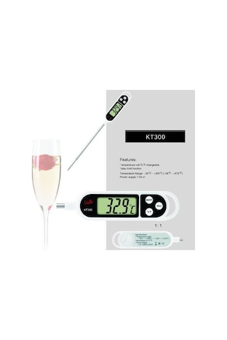 Sıvı. Gıda. Et. Su. Yiyecek Mutfak Termometresi - Sıcaklık Ölçer