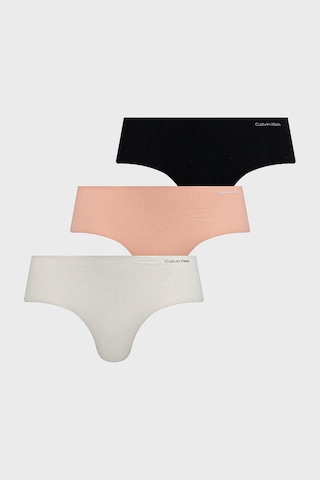 Calvin Klein Bayan Külot 000qd3559e Wam Siyah-beyaz-pudra Siyah-beyaz-pudra
