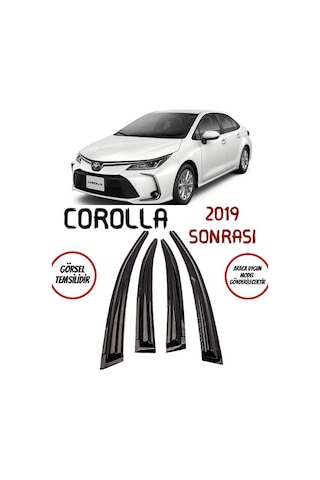 Toyota Corolla Uyumlu Cam Rüzgarlığı 4-lü 2019 Ve Üzeri Takım