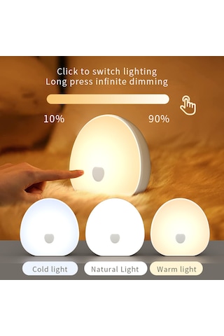 Leezsing Beyaz Gürültü Makinesi Renkli Gece Lambası Bebek Uyandırma Emzirme Emzik Monokrom/renkli/renkli/hafif Dokunmati Diğer