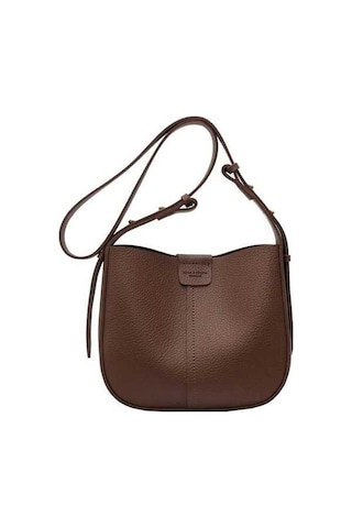 Luminousou Pu Omuz Moda Malzeme Kapasiteli Kahverengi Kadın Çapraz Çantası Çantalı Büyük - İe Kahverengi
