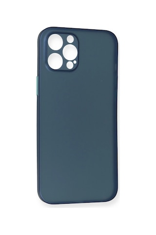 Newface - 992 - iPhone Uyumlu 12 Pro Max Kılıf Pp Ultra İnce Kapak - Csmo-tex - - Mavi