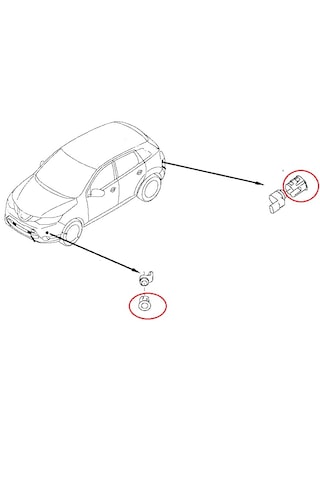 Park Sensör Yuvası Nissan Qashgai Ön / Arka 2014-2015-2016-2017 1 Adet