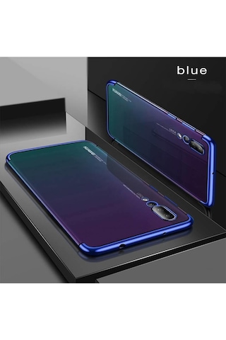 Huawei Y9 Prime 2019 Köseleri Renkli Seffaf Kamera Kor. Kilif 378751895