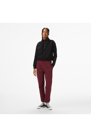 United4 Unıted4 Kadın Siyah Half Zip Sweatshirt Ft-wsd SiYAH