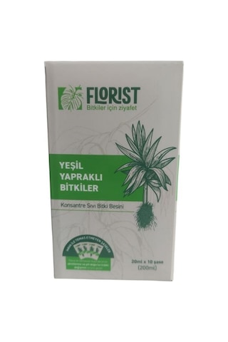 Florist Yeşil Yapraklı Ve Çiçekli Bitkiler Besin Seti 2