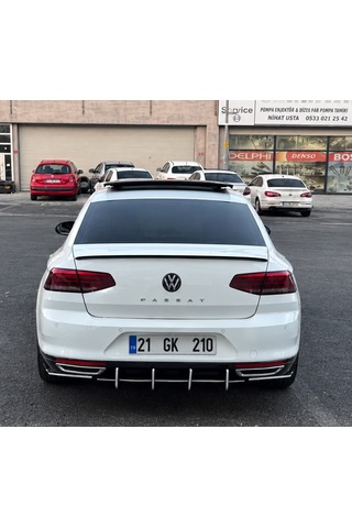 Volkswagen Passat B8 Arka Difizör Bıçak Seti Difüzör Spoyler